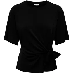 Top de mujer de manga francesa con cuello redondo