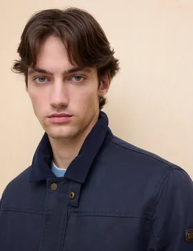 Cazadora encerada con bolsillos de hombre - Easy Wear - FashionsVida