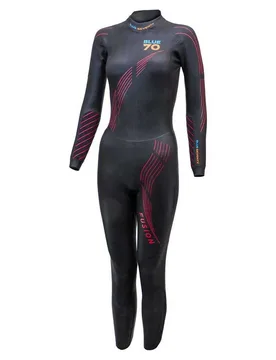 Fusion Woman Long Sleeve Neoprene Wetsuit Black L Women - Blue Seventy - FashionsVida