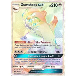 Pokemon Sun and Moon (Base Set) 157/149 Gumshoos GX (Hyper Rare)