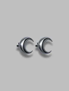 MARINE SERRE moon stud earrings - Marine Serre - FashionsVida