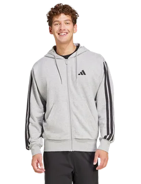 Terry Men Hoodies - Grey - Size XS - Cotton Jersey - Grey - Size: Extra Small - Adidas - FashionsVida
