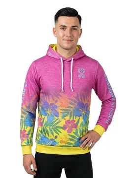 Felpa Con Cappuccio Floral Pink XS - OTSO - FashionsVida