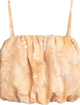 Top de mujer abullonado estampado - The-Are - FashionsVida
