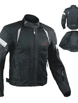 Giacca Moto In Tessuto A-Pro Estivo Traforato Eolo Nero taglia 2XL - American-pro - FashionsVida