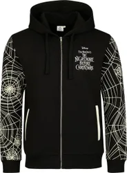Disney Kapuzenjacke - Jack Skellingtion - Faces - S bis 3XL - für Männer - Größe XXL - schwarz/weiß - EMP exklusives - Männer - male