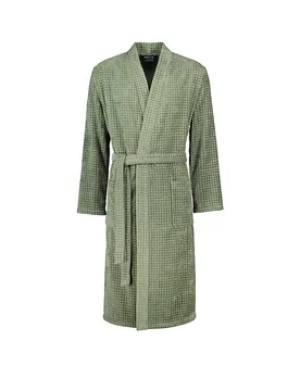 Accappatoio kimono da uomo verde chiaro 50 - Cawö - FashionsVida