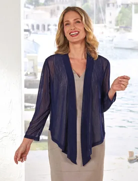 Pagen Cape-Cardigan marine - 3Pagen - FashionsVida