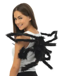 Große Spinne als Rückentrageaccessoire
