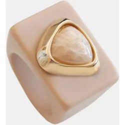 Anillo con amaz beige
