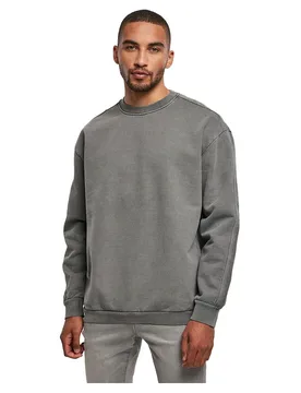 Sweat-shirt Heavy Terry Garment Dye Dark Shadow L - Urban classics - FashionsVida