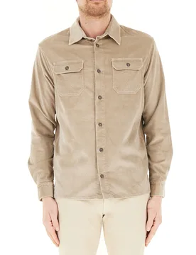 Camicia velluto costine BEIGE L - Paul & Shark - FashionsVida