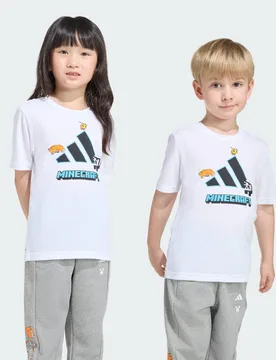 T-SHIRT DA ALLENAMENTO MINECRAFT 3-4A White - Adidas - FashionsVida