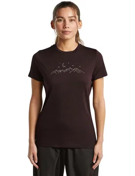T-shirt à Manches Courtes 150 Tech Lite Sparkling Sta Bittersweet L - Icebreaker - FashionsVida