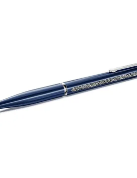 Penna a sfera Shimmer, Blu, Laccato blu, cromato OS - Swarovski - FashionsVida