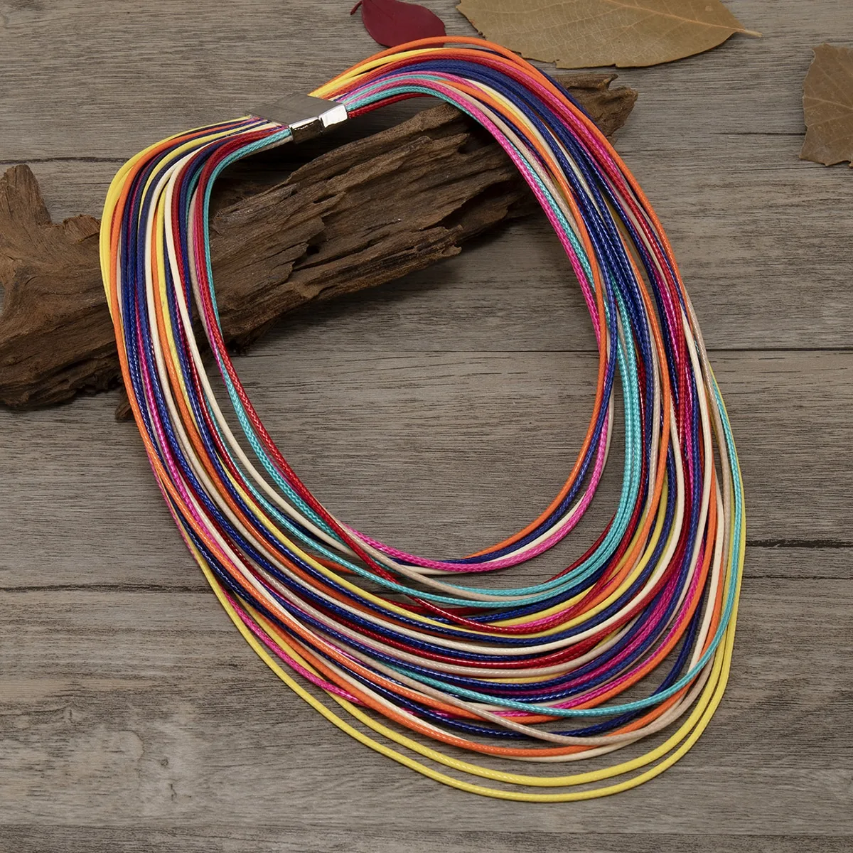 Collar a capas de color combinado Unitalla - Shein - FashionsVida