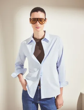 Camisa de mujer popelín - Woman El Corte Inglés - FashionsVida