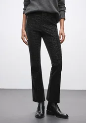Leo Bootcut Hose female Schwarz