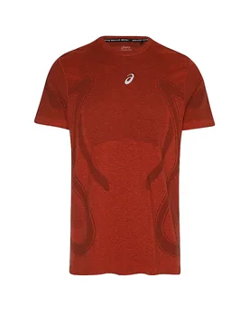 Maglietta da running da uomo Road Seamless rosso scuro L - Asics - FashionsVida