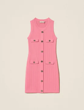 Abito corto con bambina rosa - TWINSET - FashionsVida