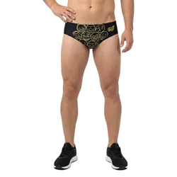 Emoji Neon Faces Swimming Brief Multicolour XL Men