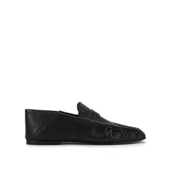 Womens Leather Roger Black Loafers - Size Uk 4