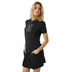 Maglietta A Maniche Corte Palm Island Bio J Regular Fit Jet Black / White Stone / Cashmere Grey Melange XS
