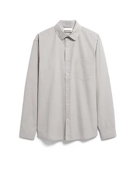 Camisa Relaxed Fit beige M - Armedangels - FashionsVida