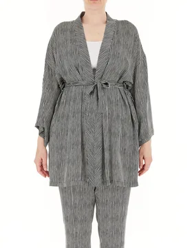 Giacca con cintura COLLECTION NERO 01 - ELENA MIRO' - FashionsVida