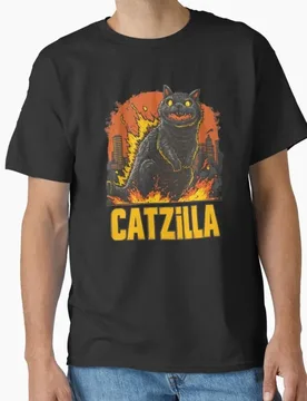 Catzilla 02 King of Monster Gift t shirt for Cat Lover Short Sleeve Graphic tee Cute kitty y2k clothes All size Tops - Aliexpress - FashionsVida