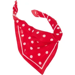 Bandana cuadrada de mujer en algodón con lunares