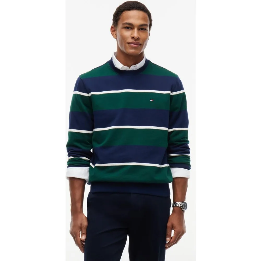 Sudadera de caballero con cuello redondo estampada - Tommy Hilfiger - FashionsVida