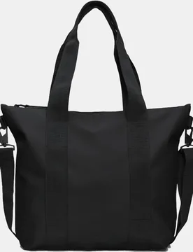 Tote Mini negro resistente al agua con bandolera extraíble - Rains - FashionsVida