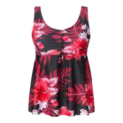 Tankini-Oberteil „Marie“ rot schwarz S Damen