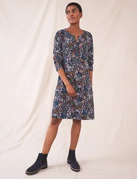 Freya Jersey Dress - Navy - White stuff - FashionsVida