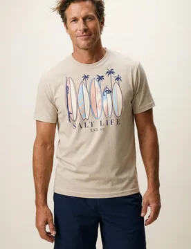 Salt Life Surfboards Mens T-Shirt - Salt Life - FashionsVida