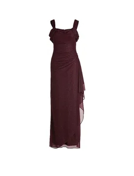 Vestido de noche rojo oscuro 42 - Vera Mont - FashionsVida