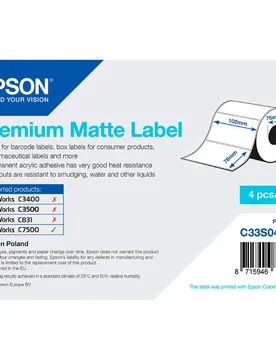 Étiquette Multi-usages Découpée C33s045723 White One Size unisex - Epson - FashionsVida