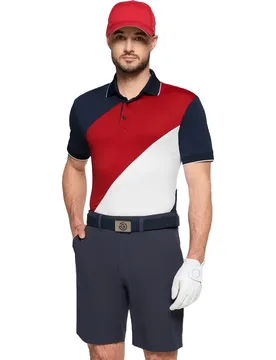 Polo Maggio, navy/rot/weiss l - Galvin Green - FashionsVida