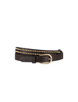 Ceinture en cuir marron 38 - Luisa Cerano - FashionsVida