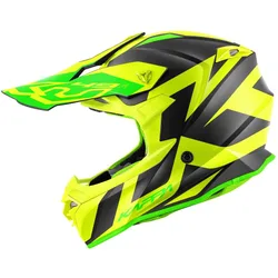 Casco Moto Cross KV49 R GREAT Nero Giallo taglia L