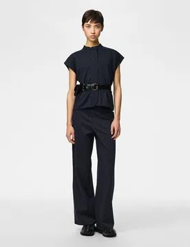 Pieces - Pantalón recto de mujer - Pieces - FashionsVida