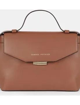 Bolso crossbody Sandra Fleckled con asa larga ajustable en piel lisa - Sandra Freckled - FashionsVida