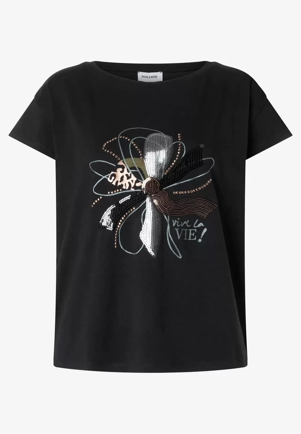 Shirt with Decorative Placement Pr female - 36 - FashionsVida