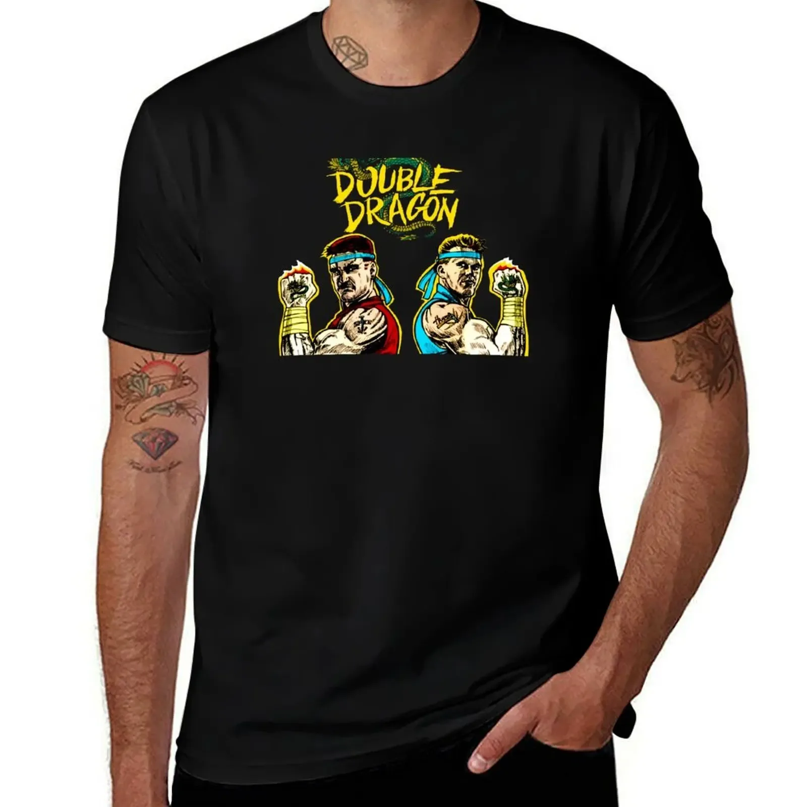 Double Dragon T-Shirt Fashion Pattern Printed Tee Shirt - Aliexpress - FashionsVida