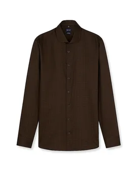 Chemise Slim Fit marron 43 - Olymp No.6 - FashionsVida