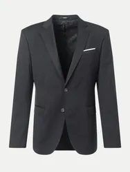 Slim-Fit Sakko Herby Schwarz 52