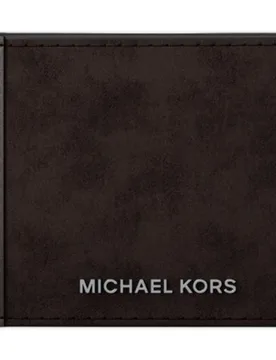 Billetero de hombre en combinación de ante y piel lisa - Michael Kors - FashionsVida