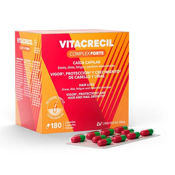 CÃ¡psulas CaÃ­da Capilar 180UD - VITACRECIL - FashionsVida