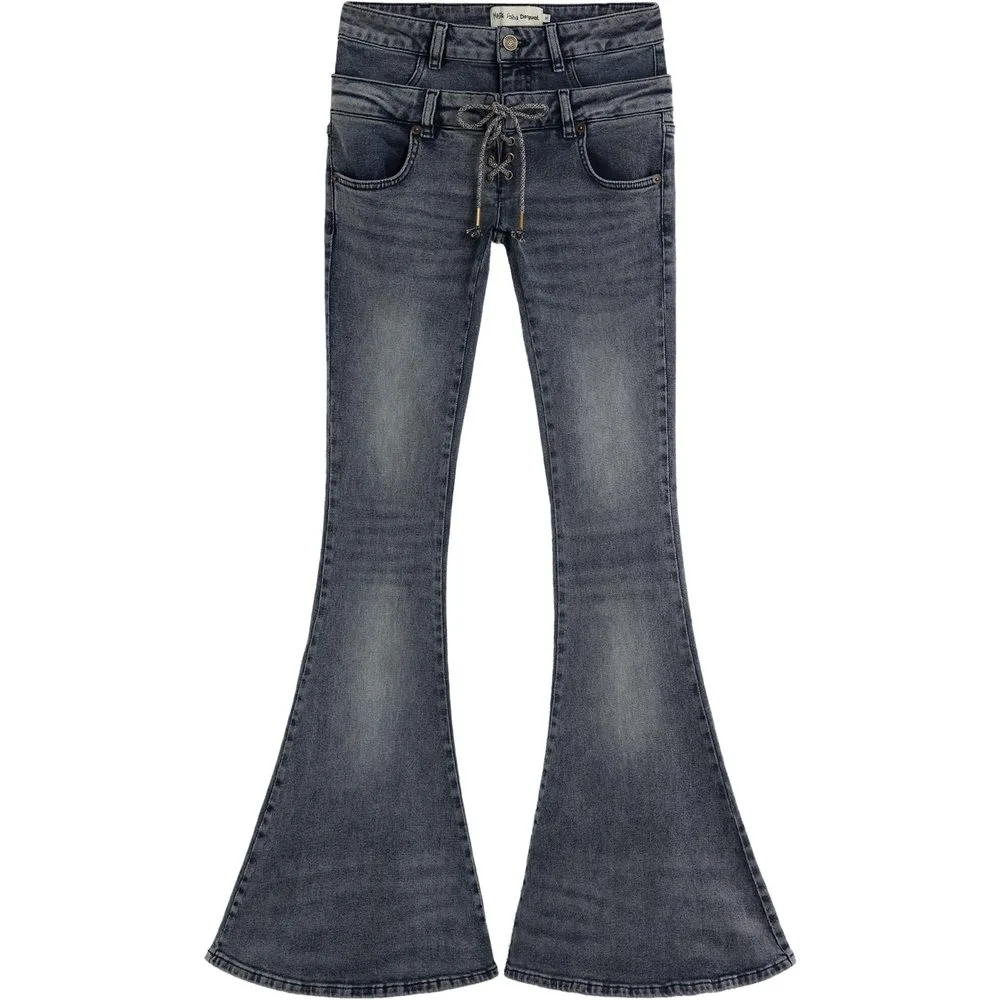 Vaqueros campana de mujer flare masha popova - Desigual - FashionsVida